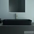 Ideal Standard IPALYSS 80x40 cm-es pultra ültethető mosdó nem zárható leeresztővel,matt fekete E1391V3