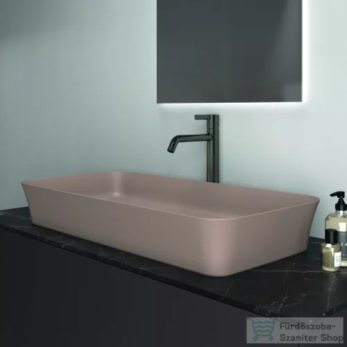 Ideal Standard IPALYSS 80x40 cm-es pultra ültethető mosdó nem zárható leeresztővel,kashmir E1391V4