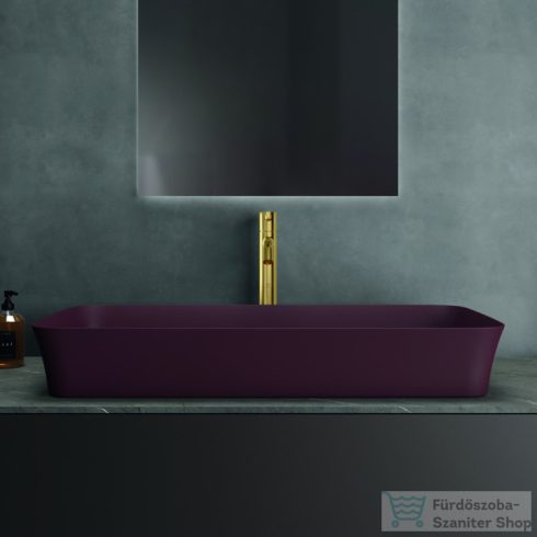 Ideal Standard IPALYSS 80x40 cm-es pultra ültethető mosdó nem zárható leeresztővel,pomegranate E1391V6