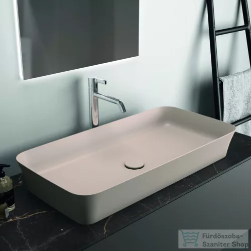 Ideal Standard IPALYSS 80x40 cm-es pultra ültethető mosdó nem zárható leeresztővel,Mink E1391V8