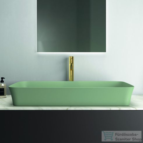 Ideal Standard IPALYSS 80x40 cm-es pultra ültethető mosdó nem zárható leeresztővel,Sage E1391X9