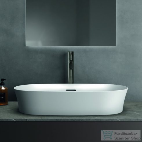 Ideal Standard IPALYSS 60x38 cm-es pultra ültethető mosdó leeresztő nélkül,matt fehér E1397V1