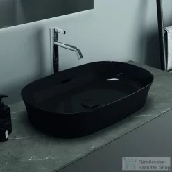   Ideal Standard IPALYSS 60x38 cm-es pultra ültethető mosdó leeresztő nélkül,fényes fekete E1397V2