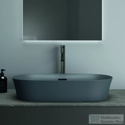 Ideal Standard IPALYSS 60x38 cm-es pultra ültethető mosdó leeresztő nélkül,slate grey E1397V5