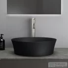 Ideal Standard IPALYSS 40 cm-es pultra ültethető mosdó nem zárható leeresztővel,matt fekete E1398V3