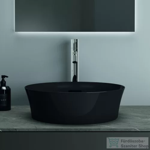Ideal Standard IPALYSS 40 cm-es pultra ültethető mosdó leeresztő nélkül,fényes fekete E1413V2
