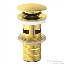   Ideal Standard click-clack leeresztő túlfolyós mosdóhoz, Brushed gold E1482A2