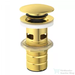   Ideal Standard click-clack leeresztő túlfolyós mosdóhoz, Brushed gold E1482A2