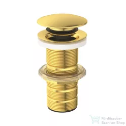   Ideal Standard click-clack leeresztő túlfolyó nélküli mosdóhoz, Brushed gold E1483A2
