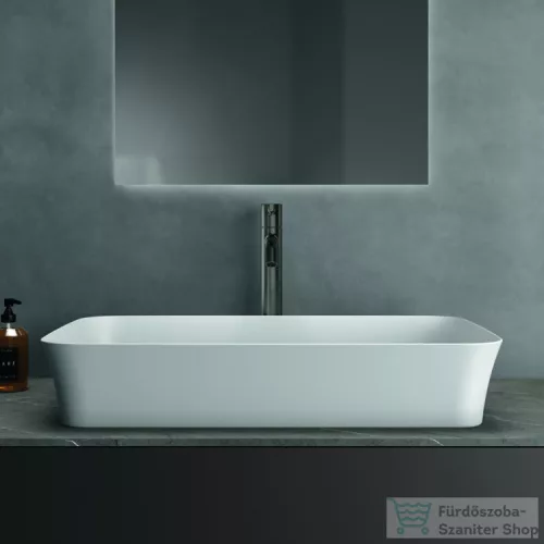 Ideal Standard IPALYSS 65x40 cm-es pultra ültethető mosdó nem zárható leeresztővel,matt fehér E1886V1