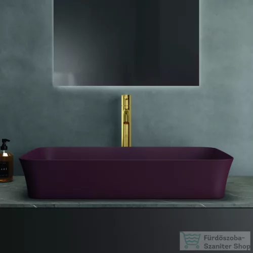 Ideal Standard IPALYSS 65x40 cm-es pultra ültethető mosdó nem zárható leeresztővel,Pomegranate E1886V6