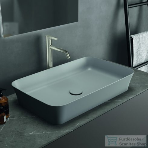 Ideal Standard IPALYSS 65x40 cm-es pultra ültethető mosdó nem zárható leeresztővel,Concrete E1886V9
