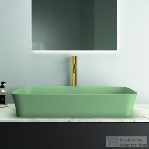 Ideal Standard IPALYSS 65x40 cm-es pultra ültethető mosdó nem zárható leeresztővel,Sage E1886X9