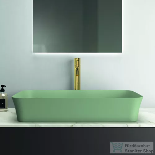 Ideal Standard IPALYSS 65x40 cm-es pultra ültethető mosdó nem zárható leeresztővel,Sage E1886X9