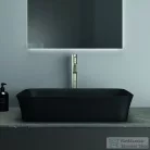 Ideal Standard IPALYSS 55x38 cm-es pultra ültethető mosdó nem zárható leeresztővel,matt fekete E2076V3