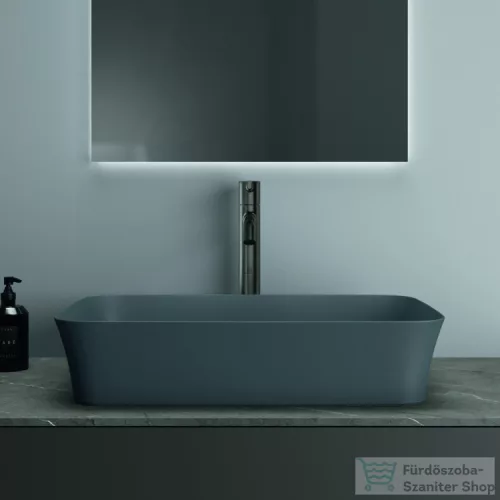 Ideal Standard IPALYSS 55x38 cm-es pultra ültethető mosdó nem zárható leeresztővel,Slate grey E2076V5