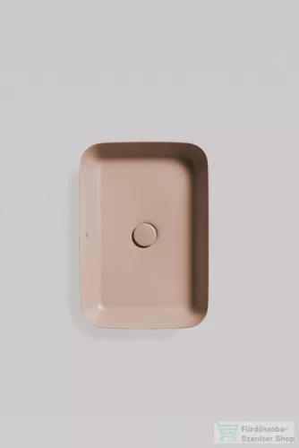 Ideal Standard IPALYSS 55x38 cm-es pultra ültethető mosdó nem zárható leeresztővel,Mink E2076V8