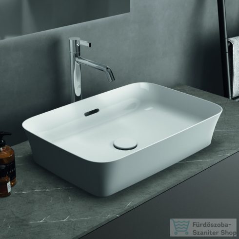 Ideal Standard IPALYSS 55x38 cm-es pultra ültethető mosdó leeresztő nélkül,fehér E207801