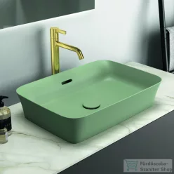   Ideal Standard IPALYSS 55x38 cm-es pultra ültethető mosdó leeresztővel,Sage E2078X9