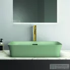Ideal Standard IPALYSS 55x38 cm-es pultra ültethető mosdó leeresztővel,Sage E2078X9