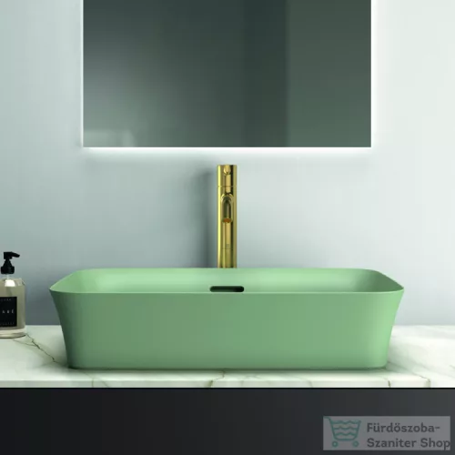 Ideal Standard IPALYSS 55x38 cm-es pultra ültethető mosdó leeresztővel,Sage E2078X9