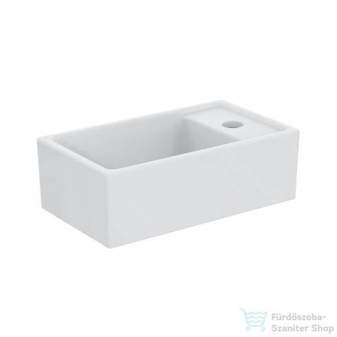 Ideal Standard TEMPO 37x21 cm-es falra/bútorra szerelhető mosdó jobb oldali csaplyukkal,fehér E211201