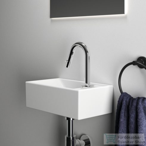 Ideal Standard TEMPO 37x21 cm-es falra/bútorra szerelhető mosdó jobb oldali csaplyukkal,fehér E211201