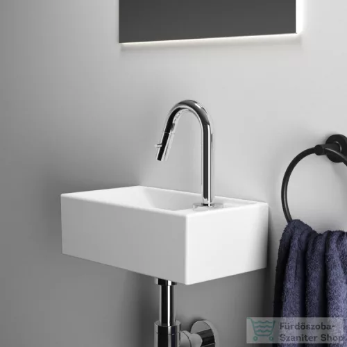 Ideal Standard TEMPO 37x21 cm-es falra/bútorra szerelhető mosdó jobb oldali csaplyukkal,fehér E211201