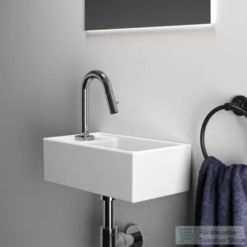 Ideal Standard TEMPO 37x21 cm-es falra/bútorra szerelhető mosdó bal oldali csaplyukkal,fehér E211301