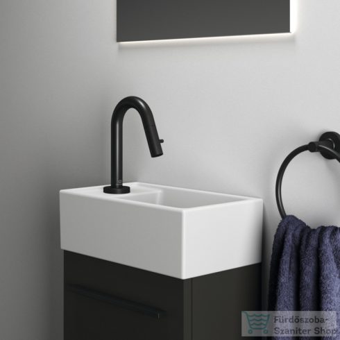 Ideal Standard TEMPO 37x21 cm-es falra/bútorra szerelhető mosdó bal oldali csaplyukkal,matt fehér E2113V1