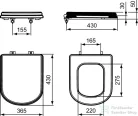 Ideal Standard CALLA soft-close wc ülőke,fényes fekete E2518GB