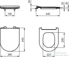 Ideal Standard LA DOLCE VITA soft-close wc ülőke,fehér E266701