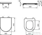 Ideal Standard LA DOLCE VITA soft-close wc ülőke,fehér E330401