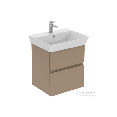 Ideal Standard FINESSE 48x40,9 cm-es 2 fiókos szekrény mosdó nélkül,matt greige E3407UP