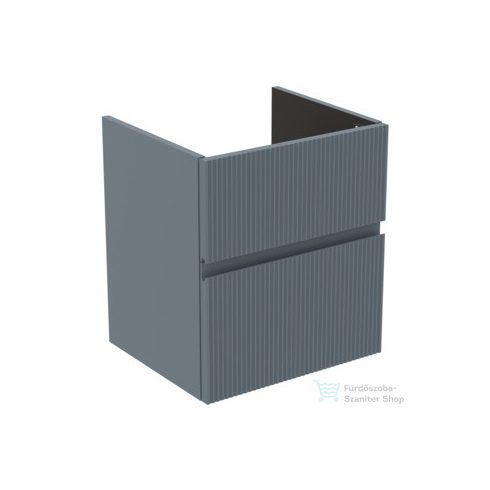 Ideal Standard FINESSE 48x40,9 cm-es 2 fiókos szekrény mosdó nélkül,Ribbed Matt ashblue E3407UQ