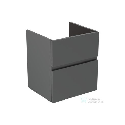 Ideal Standard FINESSE 48x40,9 cm-es 2 fiókos szekrény mosdó nélkül,matt antracit E3407Y2