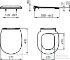 Ideal Standard CONNECT SPACE wc ülőke E121701 wc-hez,fehér E772301
