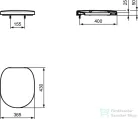 Ideal Standard CONNECT FREEDOM wc ülőke E819401 wc-hez,fehér E822501