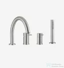 Webert ELIO STEEL peremre szerelhető kádcsaptelep, rozsdamentes acél EA850701.440
