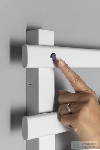 Sapho ELCOR elektromos törölközőszárító radiátor, 480x920x50mm, 128W, matt fehér (EB450)