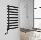 Sapho ELCOR elektromos törölközőszárító radiátor, 480x920x50mm, 128W,matt fekete (EB460)