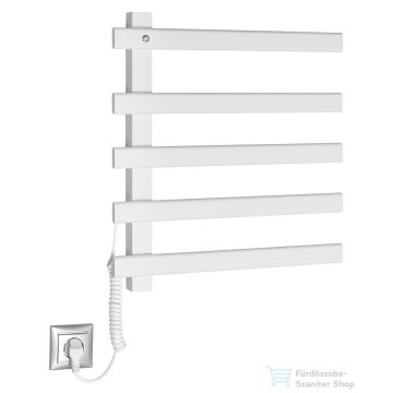   Sapho ELCOR elektromos törölközőszárító radiátor, 480x520x50mm, 85W, matt fehér (EB520)