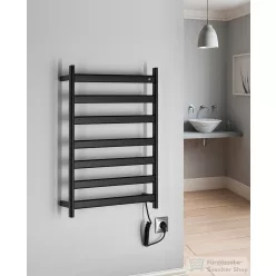   Sapho ELIAS elektromos törölközőszárító radiátor, 490x730x110mm, 105W, matt fekete (EB550)