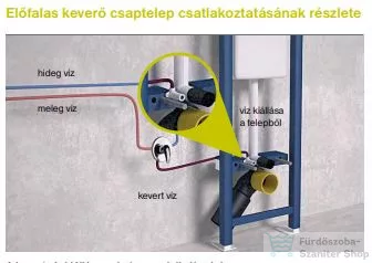 Creavit ELEGANT perem nélküli Függesztett WC  beépített bidézuhannyal EG321-00CB00E-0000