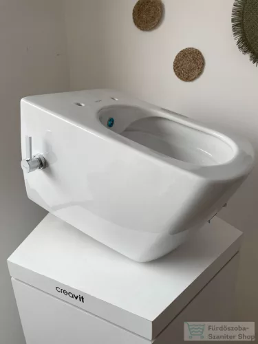 Creavit ELEGANT perem nélküli Függesztett WC  beépített meleg-hidegvizes csapteleppel EG321-34CB00E-0012