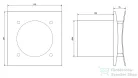 Sapho EIRA axiális ventilátor, 15w, 100 mm, fehér (EI101)