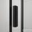 Sapho POLYSAN EASY LINE BLACK tolóajtó, 1100mm, matt fekete profil/transzparent üveg (EL1115B)
