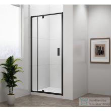   Sapho POLYSAN EASY LINE BLACK nyílóajtó fix résszel, 880-1020mm, matt fekete profil/BRICK üveg (EL1738B)