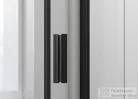 Sapho POLYSAN EASY LINE BLACK nyílóajtó fix résszel, 880-1020mm, matt fekete profil/BRICK üveg (EL1738B)