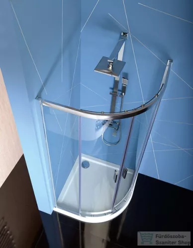 Sapho POLYSAN EASY LINE íves zuhanykabin 800x800mm, transzparent üveg EL2515